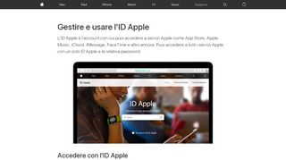
                            10. Creare, gestire e utilizzare un ID Apple - Supporto Apple