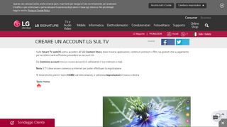 
                            2. Creare un account | LG Italia