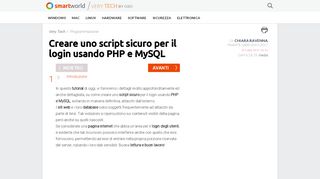 
                            5. Creare uno script sicuro per il login usando PHP e MySQL | Very Tech