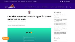 
                            5. Create a Beautiful Login Page for your Divi Website - Divi Space