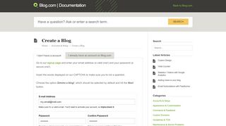 
                            4. Create a Blog – Blog.com | Documentation