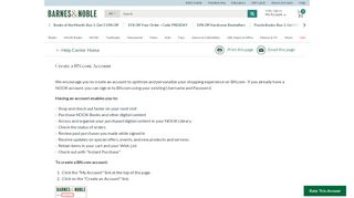 
                            5. Create a BN.com Account - Barnes & Noble