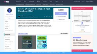 
                            7. Create a Comic in the Web 2.0 Tool Storyboard That by ... - Tes