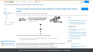 
                            13. Create a Craft 3 module which only initializes on certain pages ...