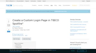 
                            7. Create a Custom Login Page in TIBCO Spotfire® | TIBCO Community