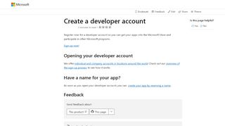 
                            11. Create a developer account - Windows UWP applications | Microsoft ...