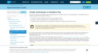 
                            5. Create a Developer or Sandbox Org - Salesforce Developers