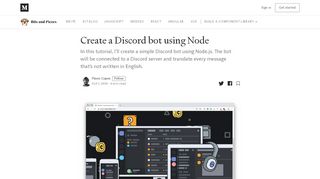 
                            13. Create a Discord bot using Node – Bits and Pieces