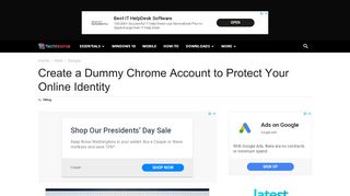 
                            4. Create a Dummy Chrome Account to Protect Your Online Identity