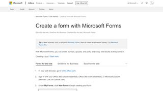 
                            5. Create a form with Microsoft Forms - Office Support