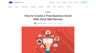 
                            4. Create a Free Business Email With Zoho Mail - Cloudways