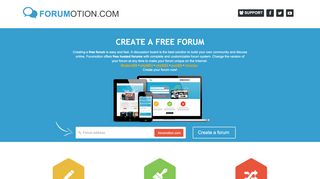 
                            4. Create a free forum | FORUMOTION