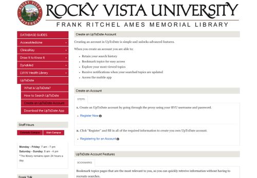 
                            6. Create a Free UpToDate Account - Database Guides - LibGuides at ...