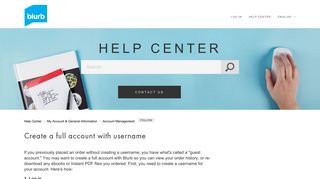 
                            6. Create a full account with username – Help Center