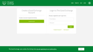 
                            2. Create a Good Exchange Account - The Good Exchange