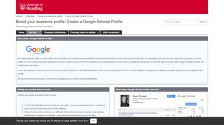 
                            8. Create a Google Scholar Profile - Boost your academic profile ...