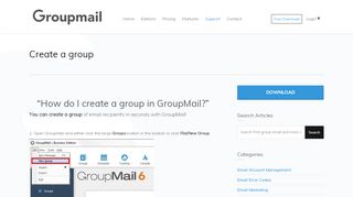 
                            3. Create a group - GroupMail