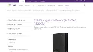 
                            13. Create a guest network (Actiontec T3200M) - Telus