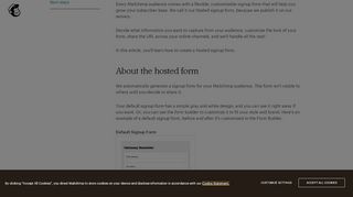 
                            13. Create a Hosted Signup Form - MailChimp