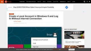 
                            9. Create a Local Account in Windows 8 and Log In Without Internet ...