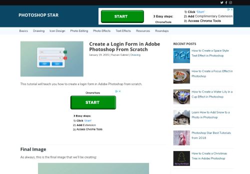 
                            12. Create a Login Form in Adobe Photoshop From Scratch