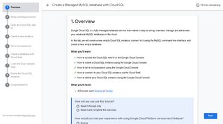 
                            3. Create a Managed MySQL database with Cloud SQL - Google Codelabs