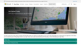 
                            3. Create a Map with Bing Maps Keys | Bing Maps for Enterprise - Microsoft