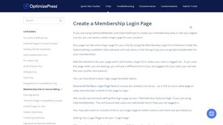 
                            8. Create a Membership Login Page - OptimizePress Knowledge Base
