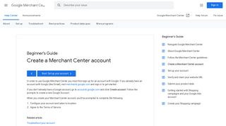 
                            6. Create a Merchant Center account - Google Merchant Center Help