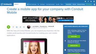 
                            3. Create a mobile app for your company with Conduit Mobile ...