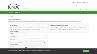 
                            3. Create a myKNX account - KNX - MyKNX - KNX Association