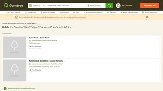 
                            11. Create A New Account Ads | Gumtree Classifieds South Africa