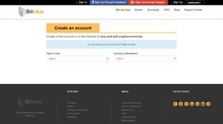 
                            3. Create a new account in Bitinka | Bitinka.com