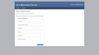 
                            4. Create a New Account - Intra Management System