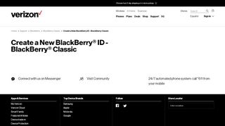 
                            5. Create a New BlackBerry ID - BlackBerry Classic | Verizon Wireless