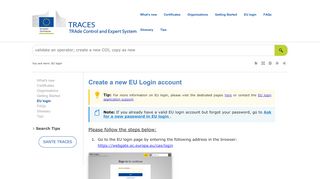 
                            5. Create a new EU Login account - Europa EU