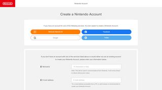 
                            5. Create a Nintendo Account - Accounts Nintendo