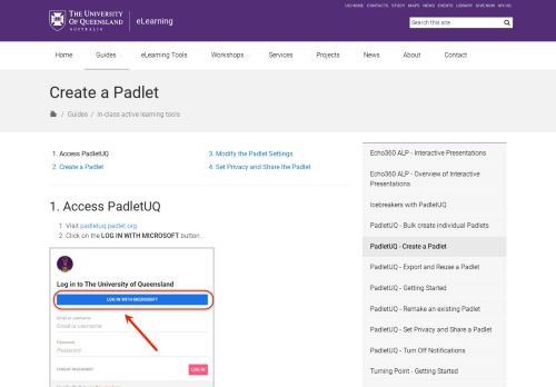 
                            12. Create a Padlet - eLearning - University of Queensland