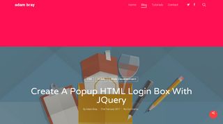 
                            6. Create a Popup HTML Login Box with jQuery - Adam Bray