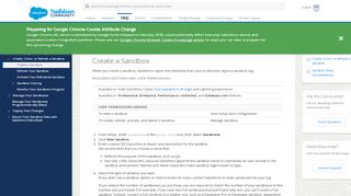 
                            6. Create a Sandbox - Salesforce Help