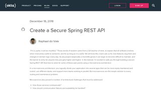 
                            12. Create a Secure Spring REST API | Okta Developer