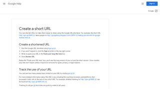 
                            5. Create a short URL - Google Help - Google Support