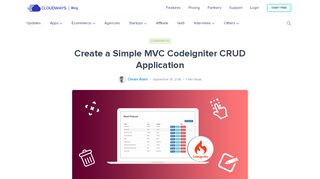 
                            7. Create a Simple Codeigniter CRUD Application - Cloudways
