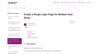 
                            12. Create a Single Login Page for Multiple User Roles – Knack