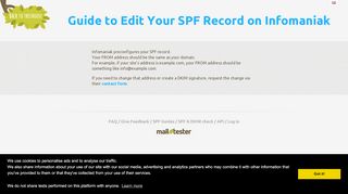 
                            12. Create a SPF record on Infomaniak - mail-tester.com