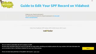 
                            6. Create a SPF record on Vidahost - mail-tester.com