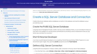 
                            10. Create a SQL Server Database and Connection - Micro Focus