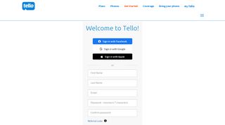 
                            5. Create a Tello account | Register | Enjoy managing your account