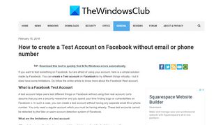 
                            5. Create a Test Account on Facebook without email or phone number
