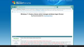 
                            3. Create a theme which changes windows logon Screen - Windows 7 Help ...